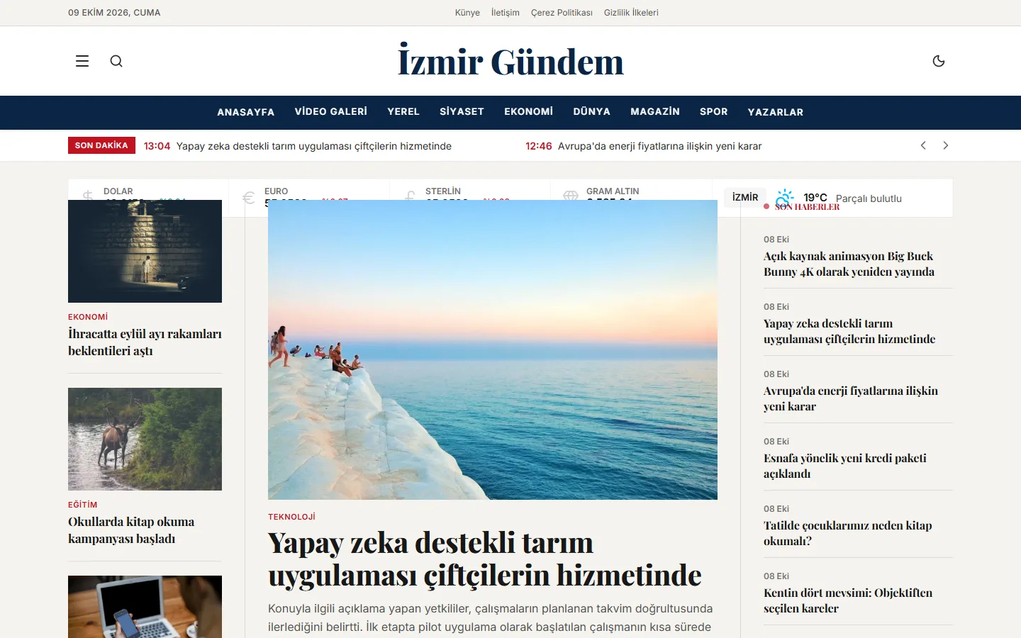 Prime tema masaüstü görünümü